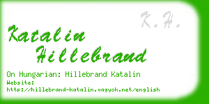 katalin hillebrand business card